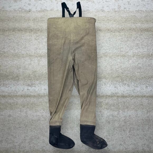 Vintage 90s Guide Series Waders Overalls Mens XL Sage Green Waterproof - Picture 2 of 10